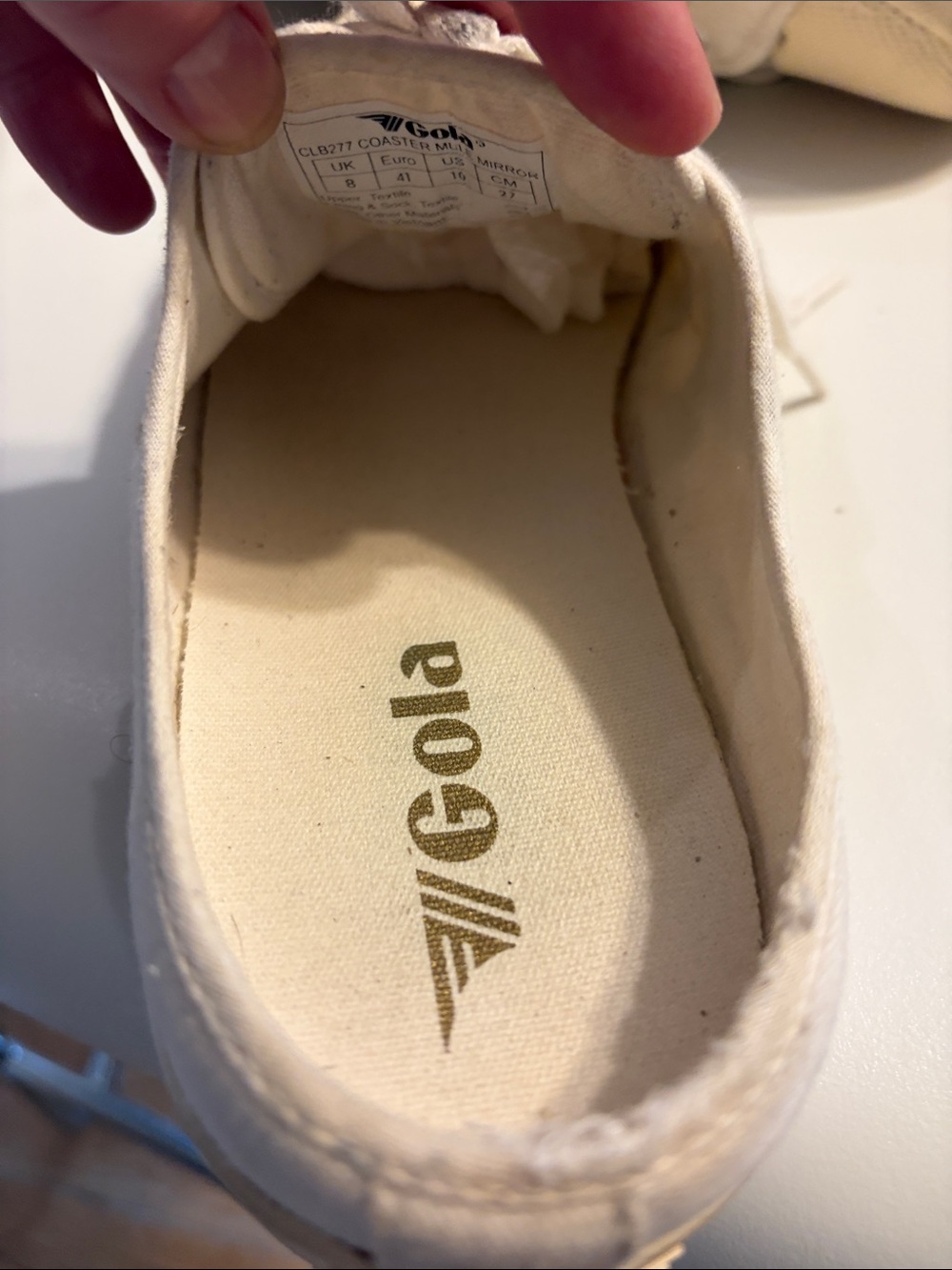 Gola Canvas Sneakers  size 10 - Picture 4 of 4